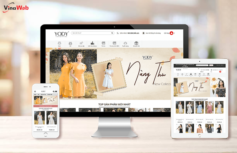 Thiết kế web bán hàng Bắc Ninh đẹp, hiện đại, độc đáo nhất